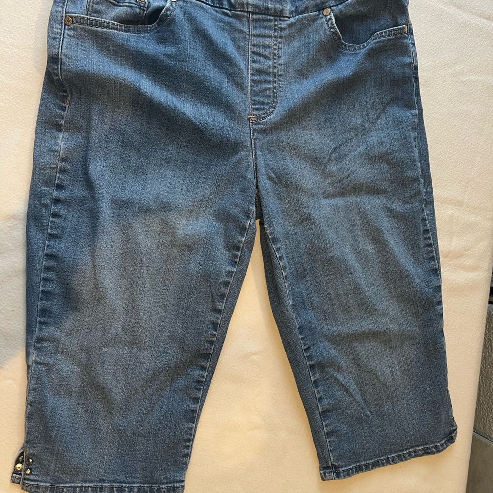 Gloria Vanderbilt capri denim Gloria Vanderbilt Classic Blue Jeans - Picture 1 of 7